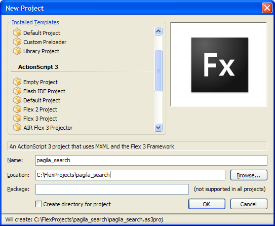 FlashDevelop Flex 3 Project