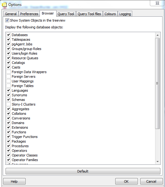 setting up pgadmin 4 sqlpro